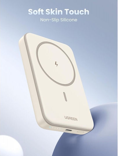 Ugreen PB561 MagSafe Power Bank 10000mAh 22.5W Quick Charge 3.0 Beige view 5