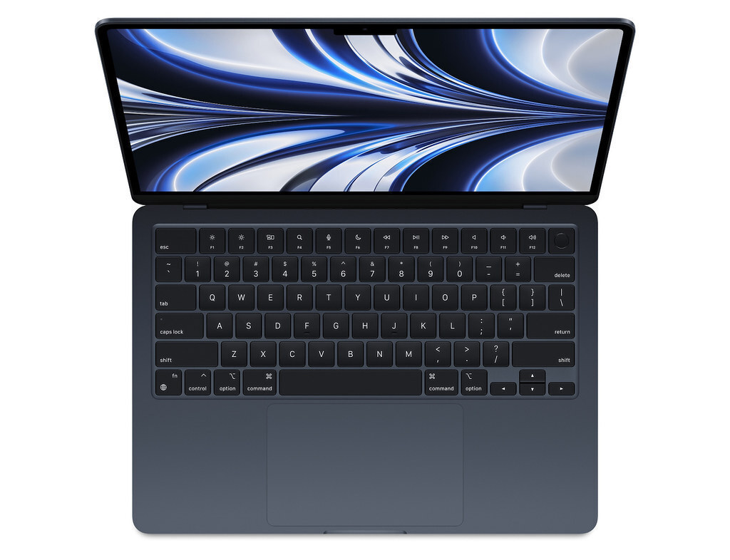 Apple MacBook Air 13.6" (2022) IPS Retina Display (M2-8-Core/16GB/256GB SSD/8-Core GPU) Midnight (International English Keyboard) view 2