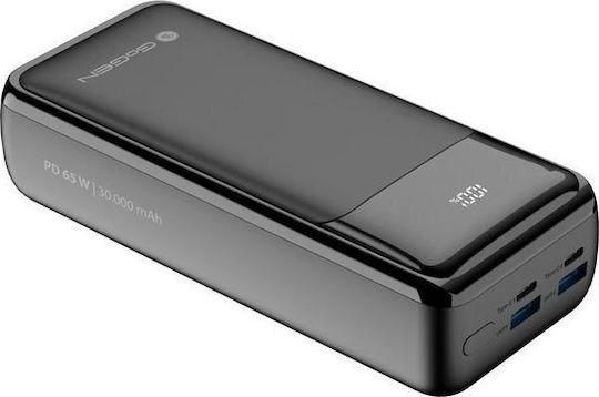 GoGEN Power Bank 30000mAh 65W with 2 USB-A Output Ports and 2 USB-C Output Ports Power Delivery view 1