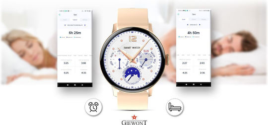 Giewont GW330 45mm Smartwatch with Heart Rate Monitor (Rose Gold) view 5