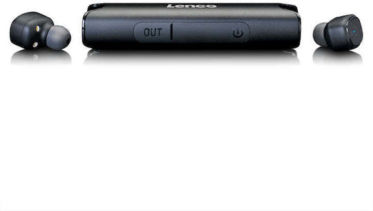 Lenco EPB-440 In-ear Bluetooth Handsfree Earphones with Sweat Resistance and Charging Case Black