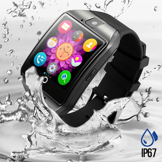 Avizar WATCH-3A Smartwatch with Heart Rate Monitor (Black) view 4
