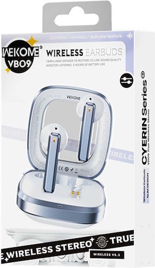WK VB09 Cyerin Series Earbud Bluetooth Handsfree Earphones with Charging Case White view 6
