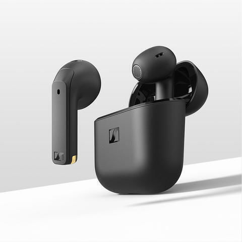 Sennheiser Accentum Earbud Bluetooth Handsfree Earphones with Sweat Resistance and Charging Case Black vue 6