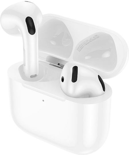 Hoco EW84 Earbud Bluetooth Handsfree Earphones with Sweat Resistance and Charging Case White view 3