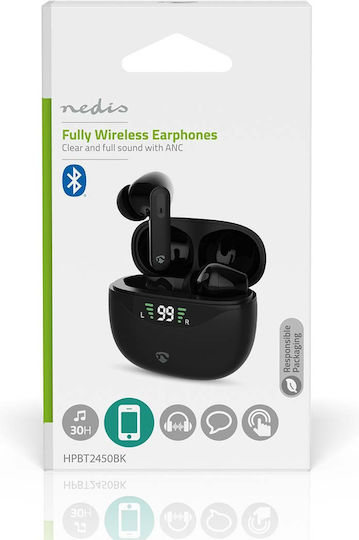 Nedis HPBT2450 In-ear Bluetooth Handsfree Earphones with Charging Case Black Ansicht 5