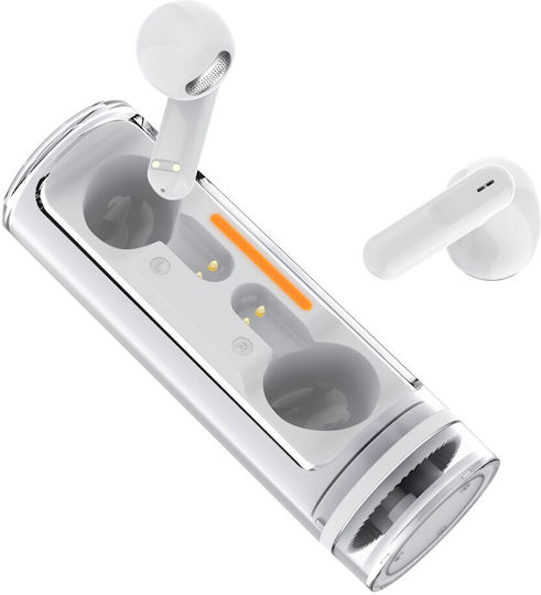 2GO Acoustic Twist In-ear Bluetooth Handsfree Earphones with Charging Case White