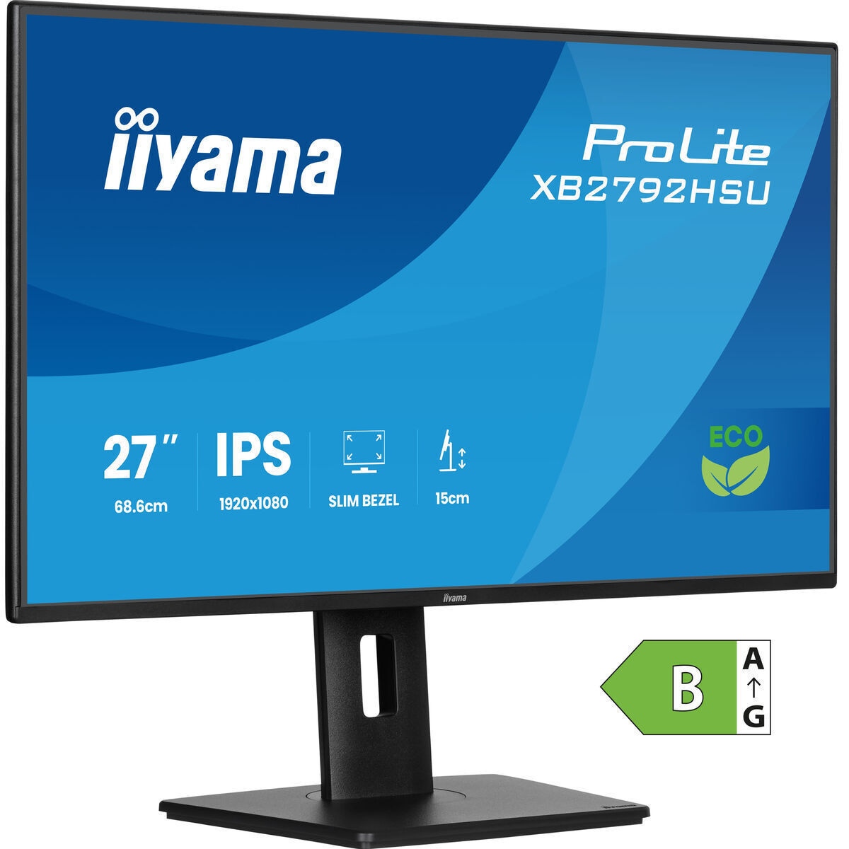 Iiyama XB2792HSU-B1 Monitor 27" FHD 1920x1080 view 2