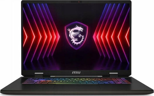 MSI Sword 17 HX B14VGKG-248XPL 17" FHD+ 165Hz (i7-14700HX/16GB/1TB SSD/GeForce RTX 4070/No OS) Cosmos Gray (International English Keyboard) view 2