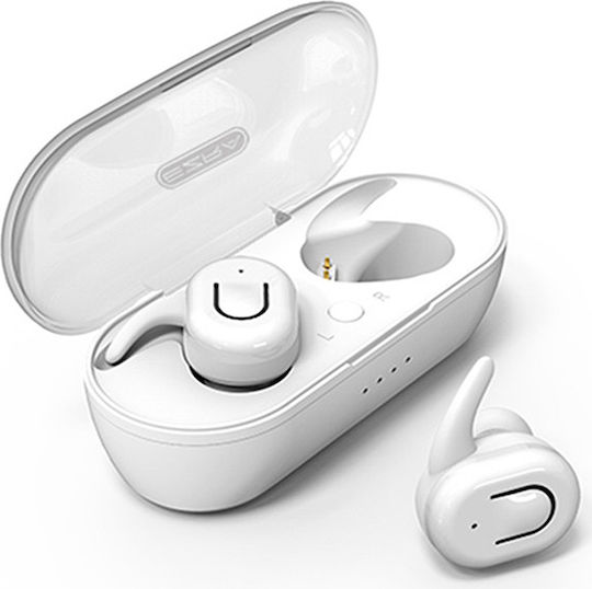Ezra TWS07 In-ear Bluetooth Handsfree Earphones with Charging Case White view 1