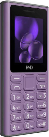 Nokia 105 (2024) Dual SIM Mobile with Buttons (English Menu) Purple view 5
