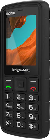 Kruger & Matz Iron 4 Dual SIM Resistant Mobile with Buttons Black view 5