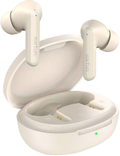 Earfun Air S In-ear Bluetooth Handsfree Earphones with Sweat Resistance and Charging Case Beige