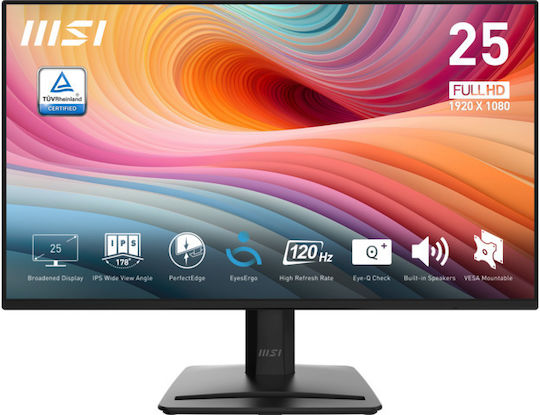 MSI PRO MP252 E2 IPS Monitor 24.5" FHD 1920x1080 with Response Time 4ms GTG