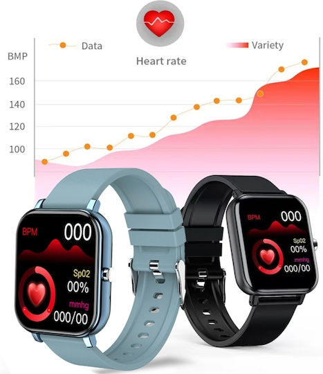 H10 Smartwatch with Heart Rate Monitor (Black) vista 9
