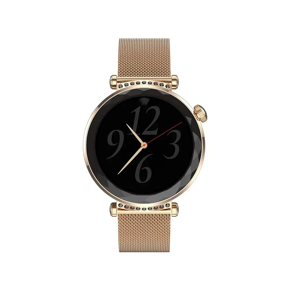 MaxCom FW73 Onyx Gold + Glov Stainless Steel Smartwatch with Heart Rate Monitor (Onyx Gold) view 5