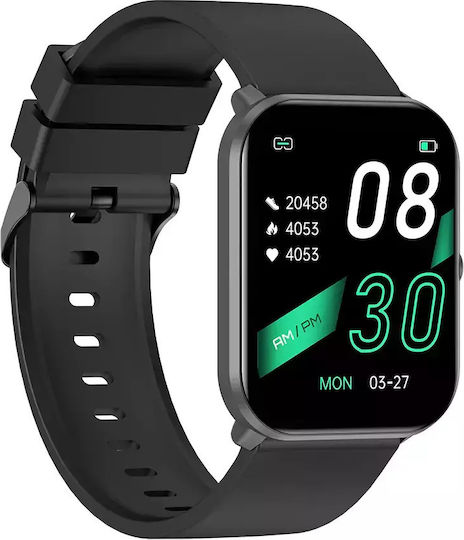 Imilab Fitness W01 Waterproof Smartwatch with Heart Rate Monitor (Black) view 2