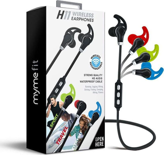 MyMe Fit H11 In-ear Bluetooth Handsfree Earphones Black-Multi view 1