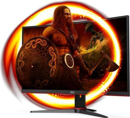 AOC C27G2E VA Curved Gaming Monitor 27" FHD 1920x1080 165Hz with Response Time 4ms GTG vue 2