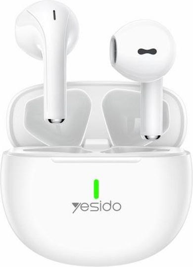 Yesido TWS18 Earbud Bluetooth Handsfree Earphones with Charging Case White view 1