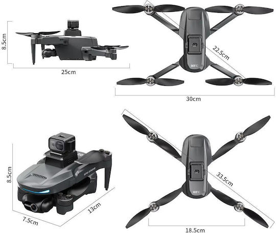 CSJ Pro Max Drone 2.4 GHz with 4K Camera and Controller view 2