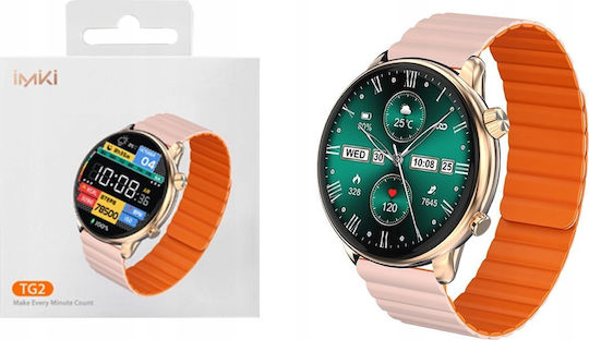 Imiki Holo TG2 46mm Smartwatch with Heart Rate Monitor (Gold) view 9