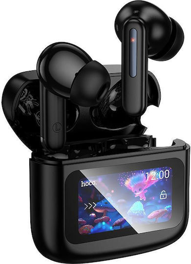 Hoco EQ14 Cool Color In-ear Bluetooth Handsfree Earphones with Charging Case Black