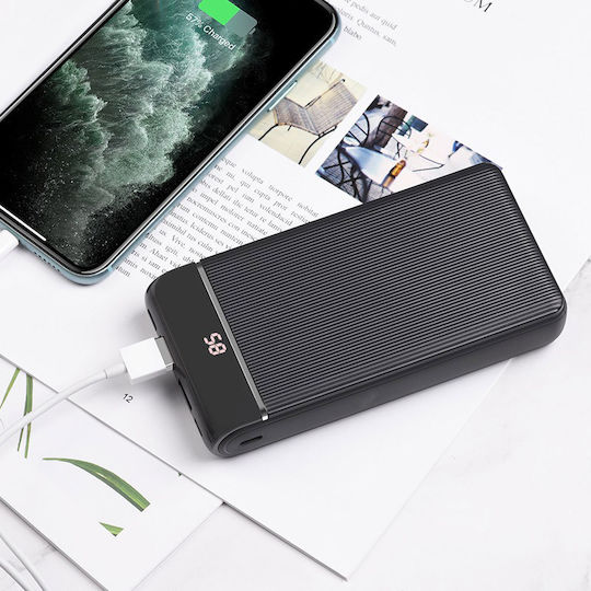 Hoco J59A Famous Power Bank 20000mAh with 2 USB-A Ports Black vue 3