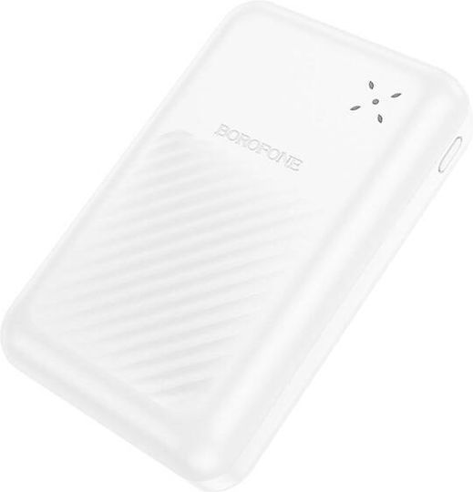 Borofone BJ30A Power Bank 20000mAh 22.5W with 2 USB-A Ports and USB-C Port White