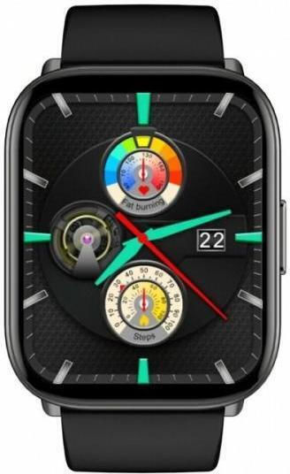 Oromed Oro Fit Pro GT Stainless Steel 46mm Waterproof Smartwatch with Heart Rate Monitor (Black) view 2