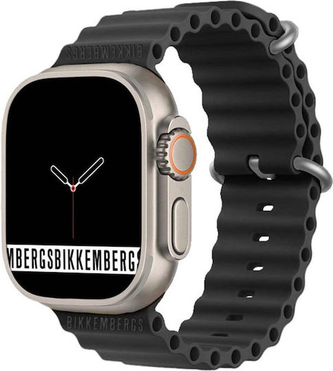 Bikkembergs BK11-1 Big Aluminium Smartwatch with Heart Rate Monitor (Black) vue 2