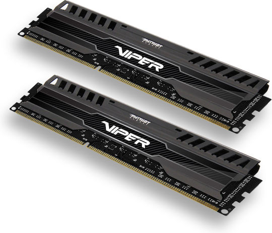 Patriot Viper 3 DDR3 16GB RAM with 2x8GB Modules and Speed 1600 for Desktop PV316G160C9K