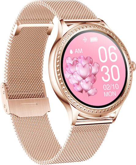 Pacific 39-02 Smartwatch with Heart Rate Monitor (Rose Gold) view 2