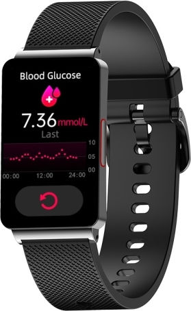 Ep08 1.57 Inch Color Screen Smart Watch Support Blood Sugar Monitoring Heart Rate Monitoring Blood Pressure Monitoring Black view 1