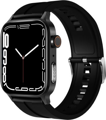 Hamtod GT22 Stainless Steel Smartwatch with Heart Rate Monitor (Black)
