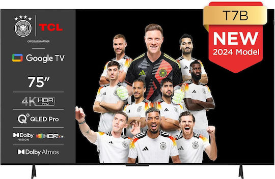 TCL Smart Television 75" 4K UHD QLED 75T7B HDR (2024) view 1