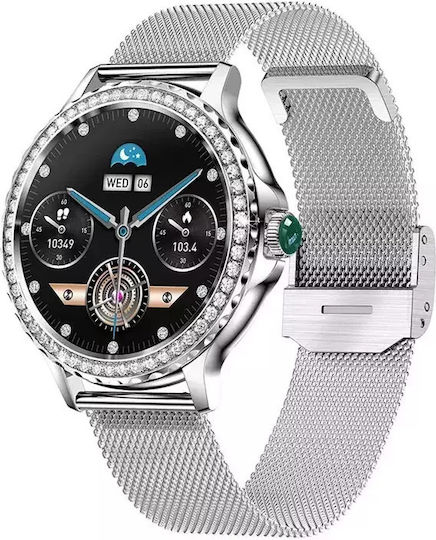 Nubi NX19 Smartwatch with Heart Rate Monitor (Silver)