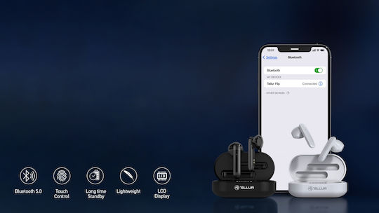 Tellur TLL511401 Earbud Bluetooth Handsfree Earphones with Charging Case Black vue 5