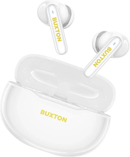 Buxton BTW 7200 TUYA In-ear Bluetooth Handsfree Earphones with Sweat Resistance and Charging Case White view 2