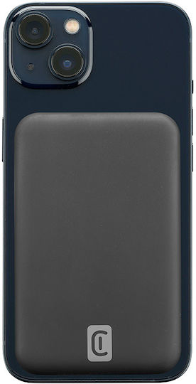 Cellular Line MAG MagSafe Power Bank 5000mAh 7.5W with USB-C Port Black vue 4