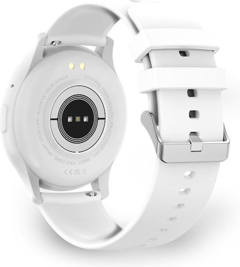 Ksix Core Aluminium Smartwatch with Heart Rate Monitor (White) view 6