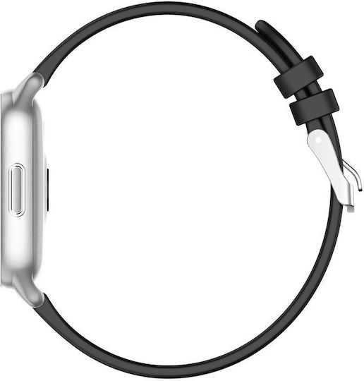 G.Rossi SG004 Smartwatch with Heart Rate Monitor (Silver/Black) view 4