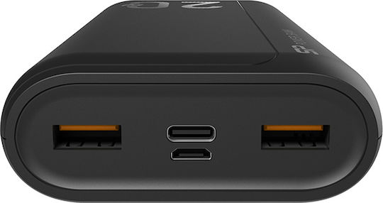 Silicon Power QS15 Power Bank 20000mAh with 2 USB-A Ports and USB-C Port Power Delivery / Quick Charge 3.0 Black view 3