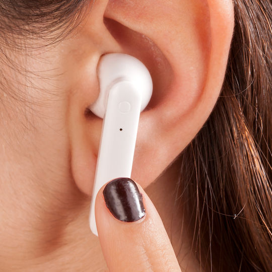 Stamina Ferry EP3305 In-ear Bluetooth Handsfree Earphones with Charging Case White view 4
