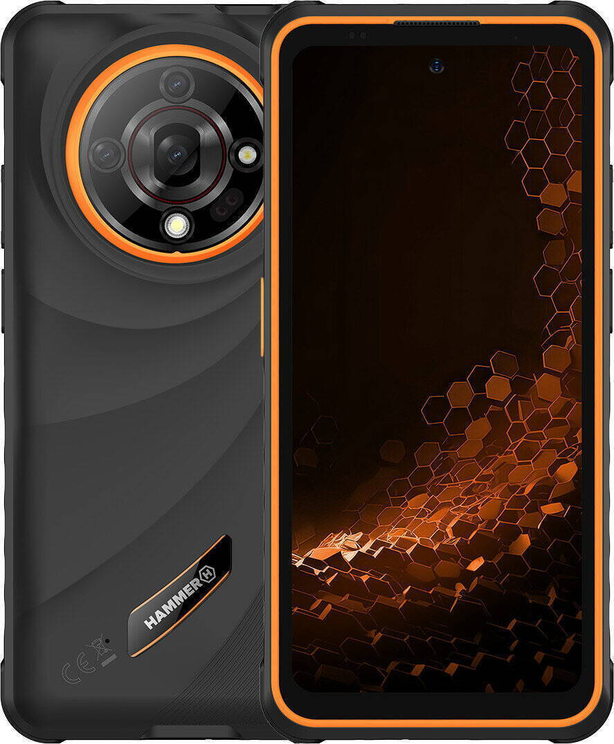 Hammer Iron 6 Dual SIM (6GB/128GB) Resistant Smartphone Black view 1