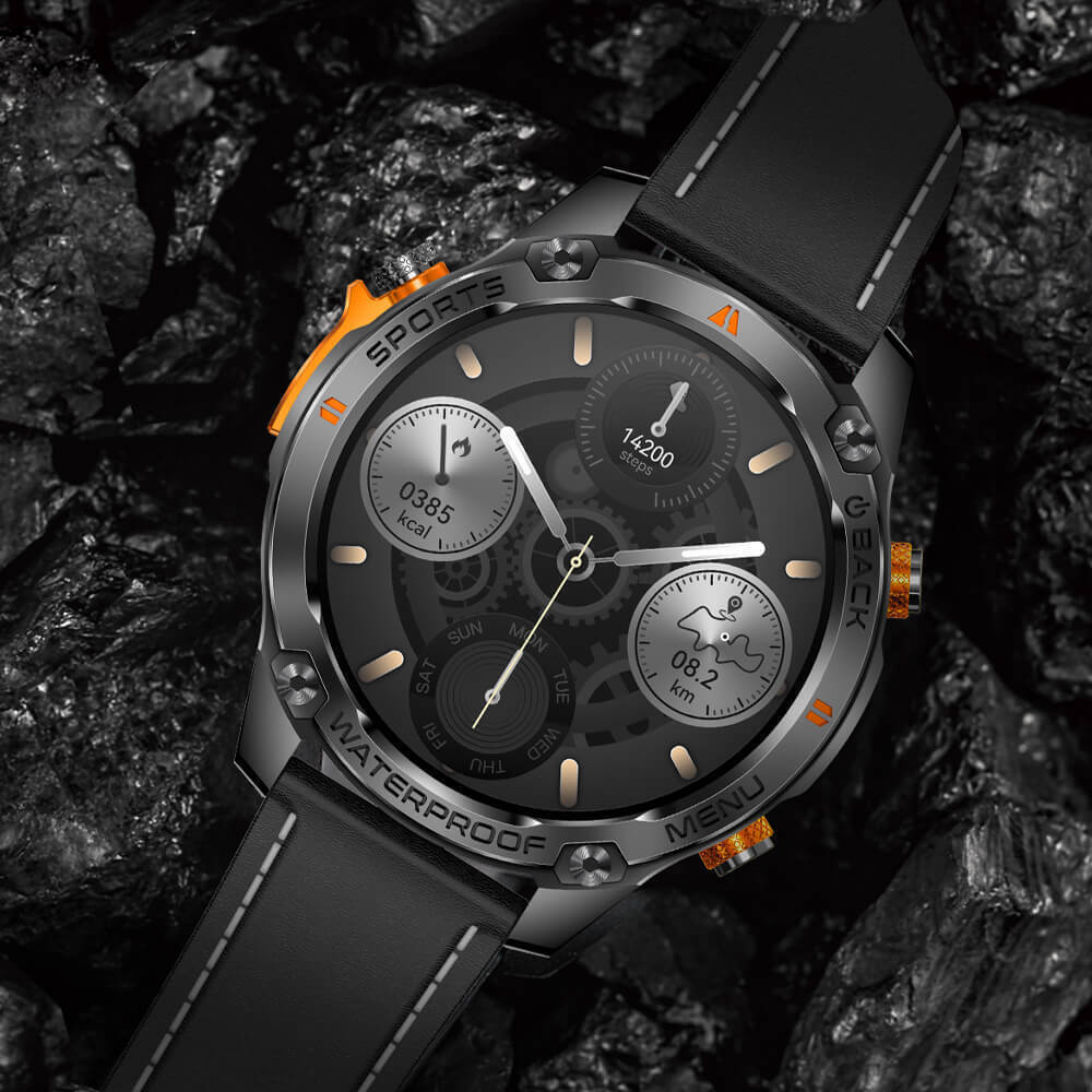 Smartwatch Microwear G100 GPS Brown view 2