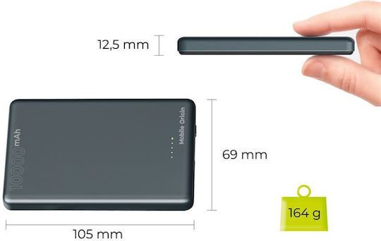 Mobile Origin PB1 MagSafe Power Bank 10000mAh 20W with USB-C Port Power Delivery Black view 7