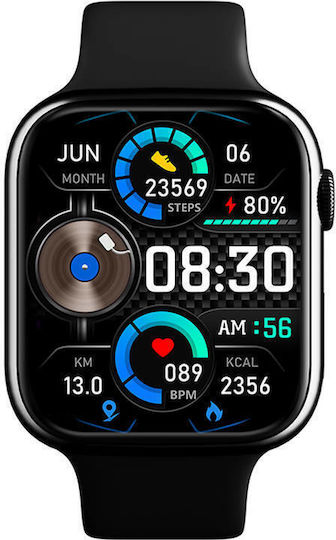 XO M30 Sport Smartwatch with Heart Rate Monitor (Black)
