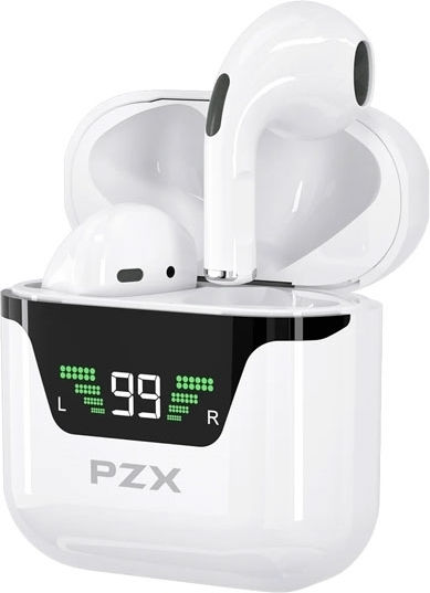PZX L55 In-ear Bluetooth Handsfree Earphones with Charging Case White view 1