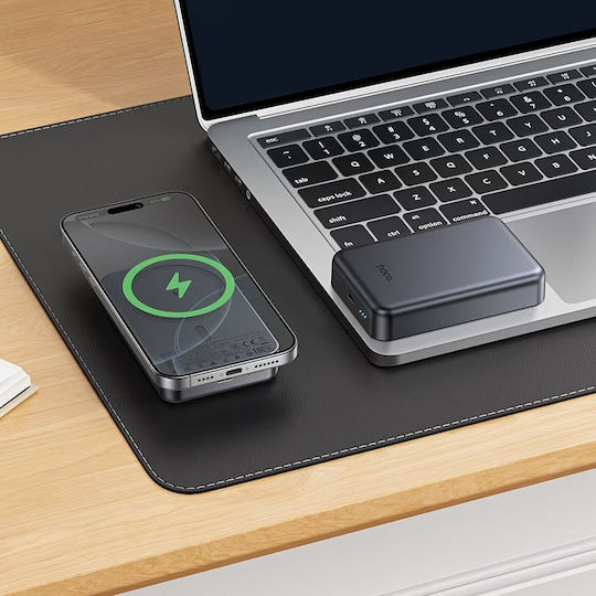 Hoco J160A MagSafe Power Bank 10000mAh 20W with USB-C Port Power Delivery Quick Charge 3.0 Gray view 6